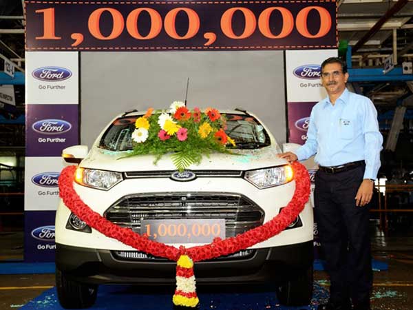 Ford EcoSport Is the One Millionth Vehicle To Roll Out Of Chennai Facility Ford EcoSport Is the One Millionth Vehicle To Roll Out Of Chennai Facility