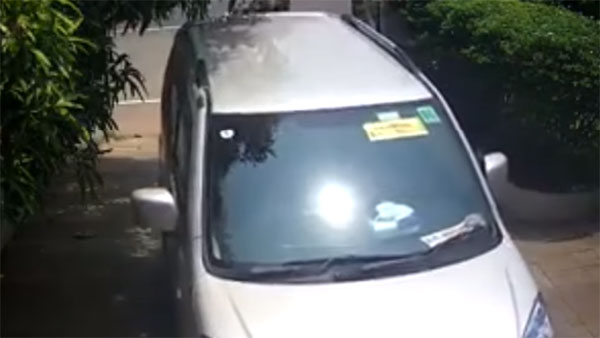 உங்கள் காரில் ஹேண்ட் பிரேக் போடவில்லை என்றால் இப்படியும் நடக்கலாம்...