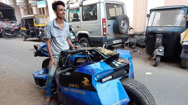 இந்தியாவின் முதல் ஆல் வீல் டிரைவ் மோட்டார்சைக்கிளை உருவாக்கிய மாணவர்!