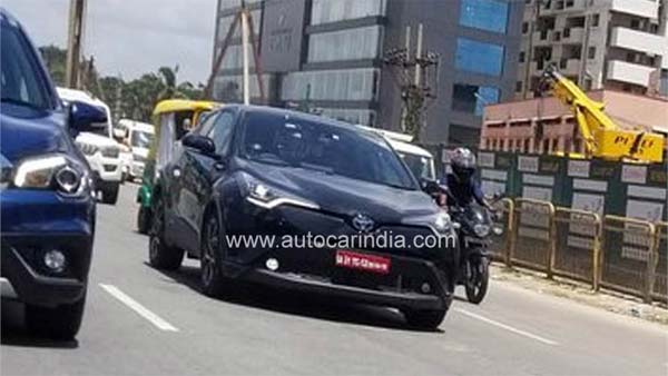 டொயோட்டா சி எச்ஆர் எஸ்யூவி இந்தியாவில் சோதனை - ஸ்பை படங்கள்!!
