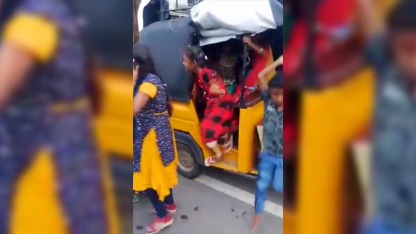 ஒரு ஆட்டோவில் 24 பேரை ஏற்றி சென்ற டிரைவரின் வீடியோ வைரல்! தடுத்து நிறுத்திய போலீசார் நிலை குலைந்தனர்
