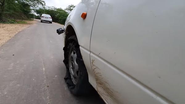 ஏன் பஞ்சரான வாகனத்தை இயக்க கூடாது: இந்த வீடியோவை பார்த்தாலே உங்களுக்கு புரிந்துவிடும்...