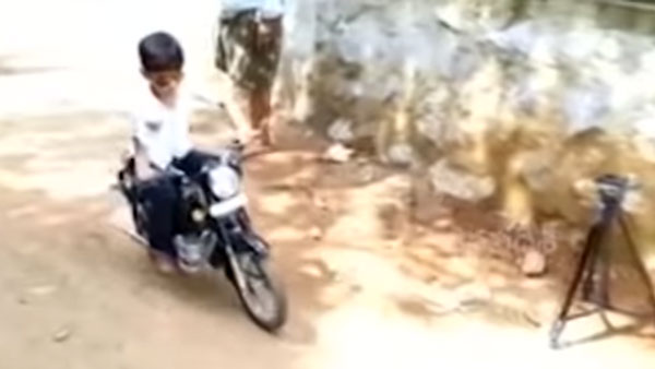மகனுக்காக மினி ராயல் என்பீல்டு பைக்கை உருவாக்கிய சூப்பர் அப்பா... காரணம் தெரிஞ்சா அசந்து போயிருவீங்க