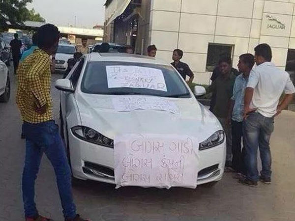 ஹோண்டா அமேஸ் காரில் பிரச்னைக்கு நூதன போராட்டம்