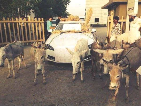 ஹோண்டா அமேஸ் காரில் பிரச்னைக்கு நூதன போராட்டம்