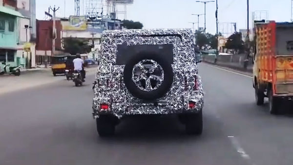 2020 மஹிந்திரா தார் காரின் புதிய ஸ்பை படங்கள் கசிந்தன!