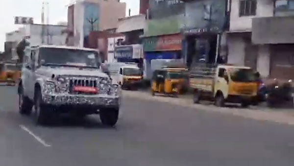 2020 மஹிந்திரா தார் காரின் புதிய ஸ்பை படங்கள் கசிந்தன!