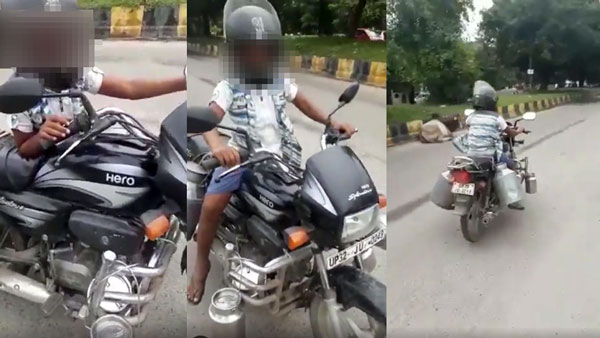 8 வயது சிறுவன் பைக் ஓட்டும் வீடியோ வைரல்... தந்தைக்கு கிடைத்த கடும் தண்டனை என்னவென்று தெரியுமா?