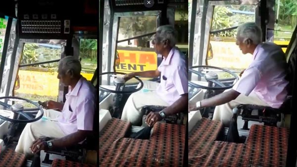 கனரக வாகனத்தை இயக்கும் வயதானவர்... இந்த வீடியோ பாருங்கள்...