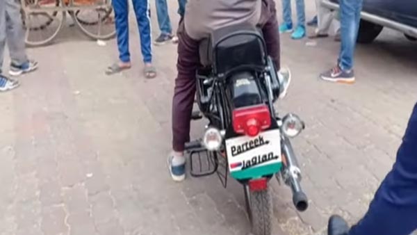 போலீசாருக்கு டிமிக்கி கொடுத்து விட்டு பைக்கில் நைசாக எஸ்கேப் ஆன இளைஞர்... காத்திருந்த பெரிய ஷாக்...