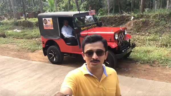 தந்தை-மகன் செயலால் திகைத்துபோன ஊர் மக்கள்... ஜீப்பிற்கு கேக் வெட்டி கொண்டாடிய வியப்பு..!