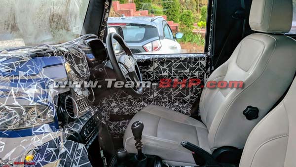 2020 மஹிந்திரா தார் மாடலின் உட்புற புகைப்படங்கள் கசிந்தன...