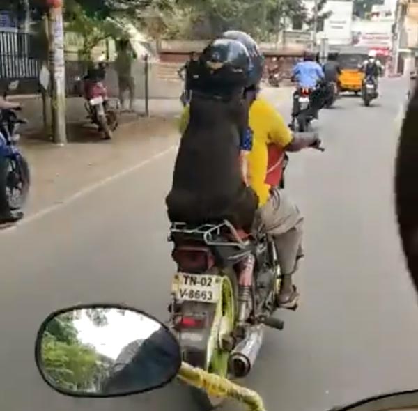 ஹெல்மெட் அணிந்து கொண்டு சென்னையை கலக்கிய நாய்! தலைவர் படத்த விடுங்க... பர்ஸ்ட் இந்த வீடியோவ பாருங்க