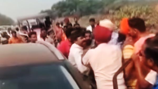 இது புதுசா இருக்கே! டிராஃபிக்கில் தப்பிக்க துப்பாக்கியை நீட்டிய பாஜக பிரமுகர்... வைரல் வீடியோ!