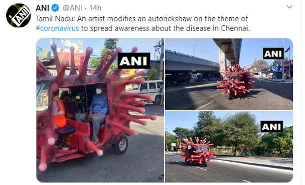 நம்ம ஆளுங்க வேற லெவல்... சென்னையை கலக்கும் கொரோனா ஆட்டோ... இதன் ஸ்பெஷல் என்னனு தெரியுமா?