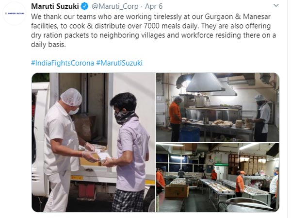 உணவு மட்டுமல்ல... இக்கட்டத்தில் தவித்த கிராம மக்களுக்கு ஓடி வந்து உதவும் மாருதி... ரொம்ப நல்ல மனசு