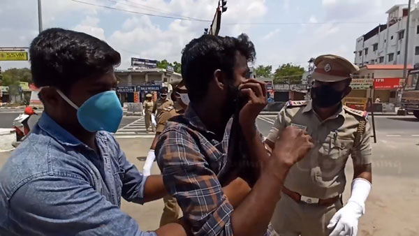 விதி மீறினால் கொரோனா நோயாளியுடன் ஒரு நாள் டூர்.. புள்ளிங்கோ இளைஞர்களை சிதறவிட்ட திருப்பூர் போலீஸ்..