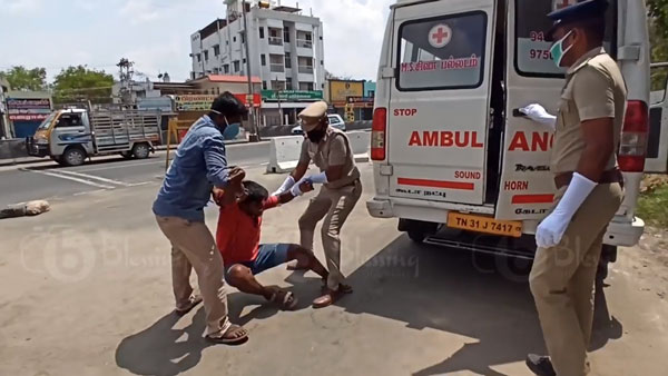 விதி மீறினால் கொரோனா நோயாளியுடன் ஒரு நாள் டூர்.. புள்ளிங்கோ இளைஞர்களை சிதறவிட்ட திருப்பூர் போலீஸ்..