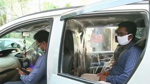 கொரோனாவை தடுக்க சூப்பர் ஐடியா... மலிவான கட்டணத்தில் கார்களுக்கு சேஃப்டி ஷீல்டு... சென்னையில் அசத்தல்