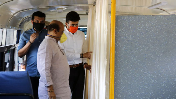 இந்த பேருந்தின் கண்களில் இருந்து ஒரு கொரோனா நோயாளியும் தப்பிக்க முடியாது... அதிரடி காட்டும் எடியூரப்பா!