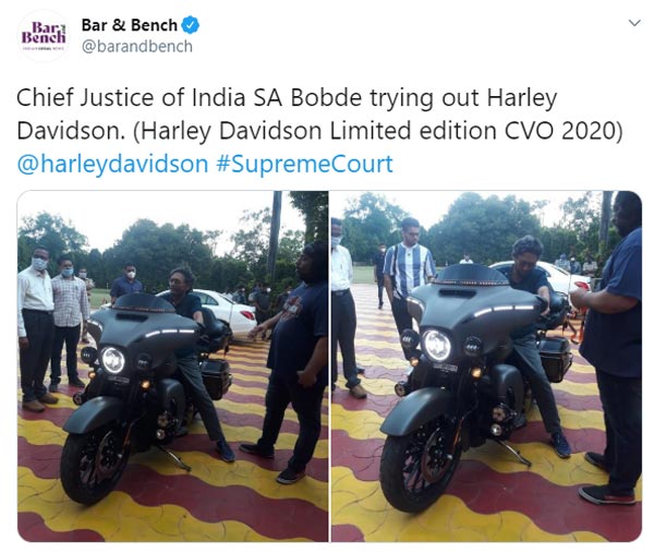 குழந்தையாக மாறிய இந்தியாவின் தலைமை நீதிபதி! வியப்பில் ஆழ்ந்த நீதித்துறை! அந்த பைக்கின் விலை எவ்ளோ தெரியுமா?