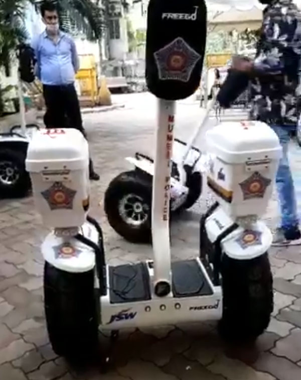 என்ன ஆனாலும் இது குப்புற சாயாது! சென்னை காவல்துறை அடுத்து மும்பை போலீஸில் இணைந்த நவீன மின்சார வாகனம்...
