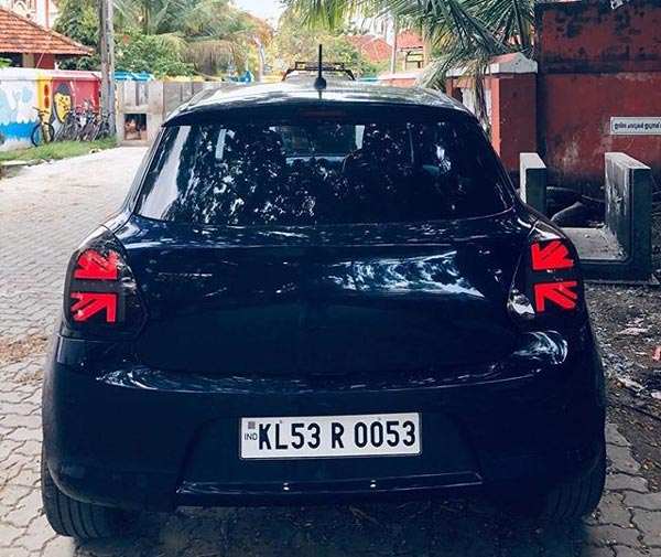 மினி கூப்பருக்கே சவால்விடும் தோற்றத்தில் மாடிஃபைடு மாருதி சுசுகி ஸ்விஃப்ட்...