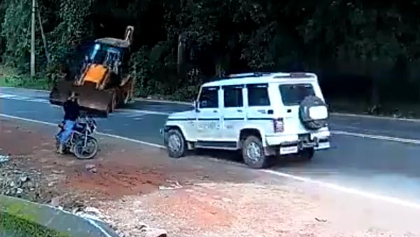 ஆயுசு ரொம்ப கெட்டி... எமனிடம் இருந்து கிரேட் எஸ்கேப் ஆன இளைஞர்... உடம்பில் உதறலை ஏற்படுத்தும் வீடியோ