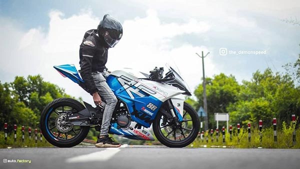 பைக் மாடிஃபைடில் மீண்டும் மெர்சல் காட்டியுள்ள கேரளா... இம்முறை கேடிஎம் ஆர்சி200 பைக்...