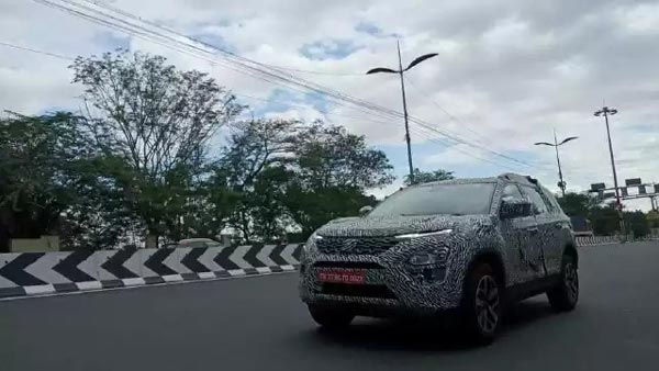 எம்ஜி ஹெக்டர் ப்ளஸிற்கு போட்டி மாடல் டாடா கிராவிட்டாஸ் எஸ்யூவி கார் சோதனை ஓட்டம்...