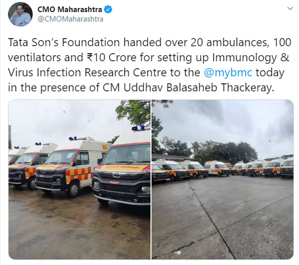 ரூ.1,500 கோடியை அடுத்து மீண்டும் பெரும் தொகையை நிதியாக வழங்கிய டாடா! நெகிழ்ச்சியில் மக்கள்! கடவுள் சார் நீங்க!