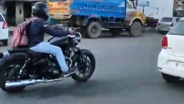 ரகசிய சோதனை ஓட்டத்தில் ராயல் என்ஃபீல்டு 650 சிசி க்ரூஸர் பைக்!