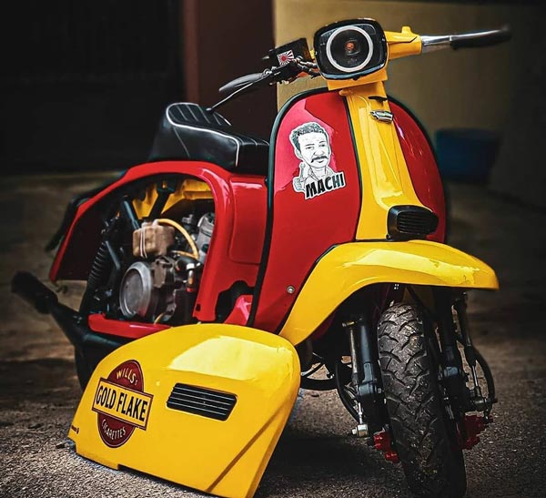 இந்தியாவின் ஒரே 2-சிலிண்டர் லம்ப்ரெட்டா ஸ்கூட்டர்... செலவான தொகை சுமார் ரூ.2.5 லட்சம்...