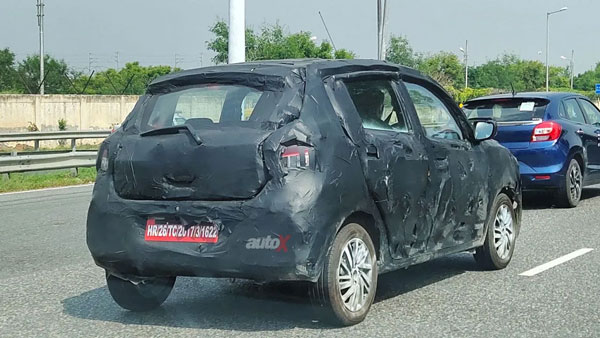 செலிரியோவின் அடுத்த தலைமுறை காரின் தயாரிப்பில் தீவிரம் காட்டும் மாருதி... மறைப்புகளுடன் சோதனை....
