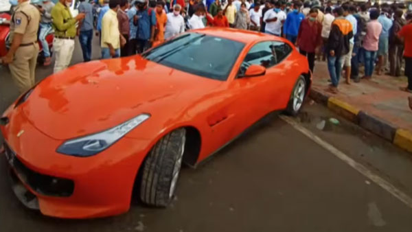 ஃபெராரி கார் மோதியதில் பரிதாபமாக உயிரிழந்த வாட்ச்மேன்... விபத்துக்கு காரணம் தெரிஞ்சா கோவப்படுவீங்க