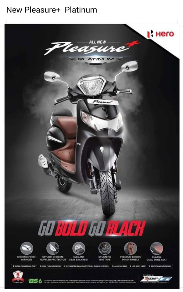 ஹீரோ பிளஷர்+ ஸ்கூட்டரில் புதிய பிளாட்டினம் எடிசன்... ரூ.60,950-ல் இந்தியாவில் அறிமுகம்...