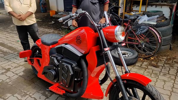 எலெக்ட்ரிக் பைக்கை உருவாக்கிய சைக்கிள் கடை உரிமையாளர்... எப்படினு தெரிஞ்சா அசந்து போயிருவீங்க...