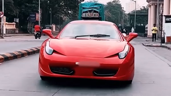 நிச்சயம் அனைவரும் ஏமாறுவர்... மும்பையில் ஃபெராரி காராக உலாவரும் ஹோண்டா அக்கார்ட்!!