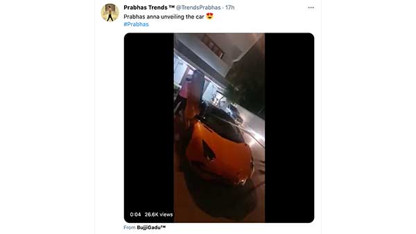 புதிய லம்போர்கினி காரை வாங்கிய பாகுபலி நடிகர்!! செம்ம குஷியான ரசிகர்கள்!