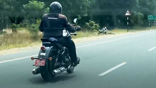 மீண்டும் நெடுஞ்சாலையில் காட்சிதந்த ராயல் என்பீல்டின் புதிய 650சிசி க்ரூஸர் பைக்!! வீடியோ இதோ...