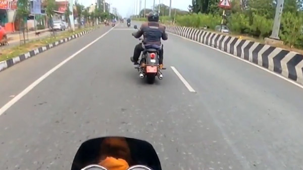மீண்டும் நெடுஞ்சாலையில் காட்சிதந்த ராயல் என்பீல்டின் புதிய 650சிசி க்ரூஸர் பைக்!! வீடியோ இதோ...