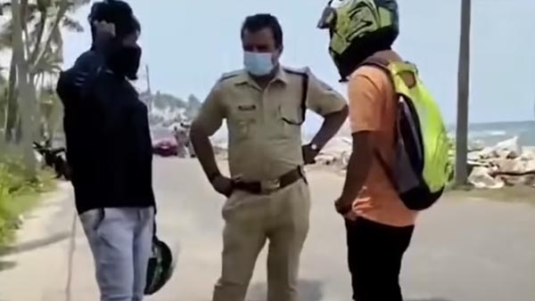 ஒழுங்கா போயிருந்தா ஃபைனோட போயிருக்கும்... இப்போ தேவை இல்லாம பைக் போச்சு... விழுந்து விழுந்து சிரிக்கும் கேரளவாசிகள்!!