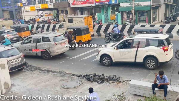 சென்னை சாலையில் உலாவந்த மஹிந்திராவின் எஸ்யூவி கார்கள்!! ஸ்பை படங்களில் சிக்கின!