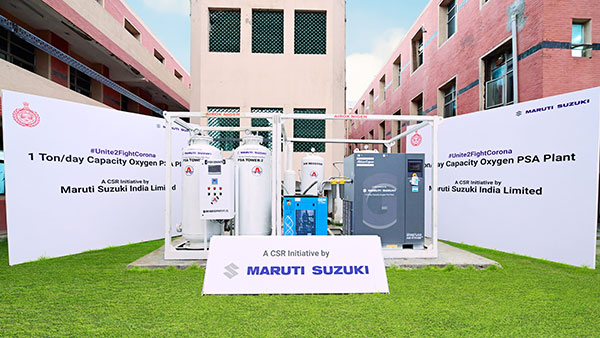 3 ஆக்சிஜன் ஜெனரேட்டர்களை தானம் செய்யும் மாருதி சுசுகி... எந்த மாநிலத்திற்கு தெரியுமா?...