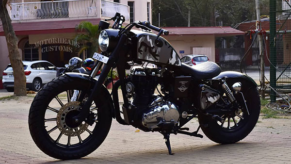 இணையத்தில் வைரலாகும் மற்றொரு மாடிஃபை ராயல் என்பீல்டு பைக்!! விஸரியன் 350 என பெயர்...