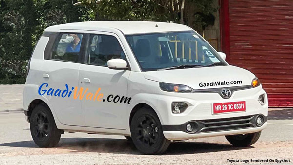 என்ன மாருதி வேகன்ஆர் எலெக்ட்ரிக் கார் டொயோட்டா சின்னத்திலா?.. இணையத்தில் கசிந்த படங்களால் பரபரப்பு!!