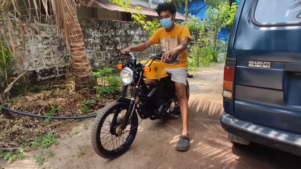 இது டிவிஎஸ் எக்ஸ்எல் பைக் என்றால் நம்ப முடிகிறதா!! ஹார்லி-டேவிட்சன் பைக்குகளே தோற்றுவிடும்...