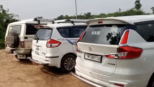 போலீஸார்களே இப்படி செய்யலாமா? இசுஸு வாகனத்தை வாங்கி, சர்ச்சையில் சிக்கிய கர்நாடக போலீஸார்!!
