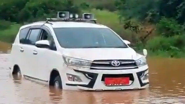 தண்ணீர் நிறைந்த பாதையில் சிக்கிய எம்பி-யின் சொகுசு கார்! இப்போவாது வாகன ஓட்டிகளின் சிரமம் புரியுதா மிஸ்டர் எம்பி!