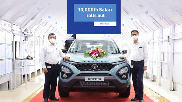 10 ஆயிரமாவது சஃபாரி காரை வெளியிட்டது டாடா!! புனே தொழிற்சாலையில் கொண்டாட்டம்!